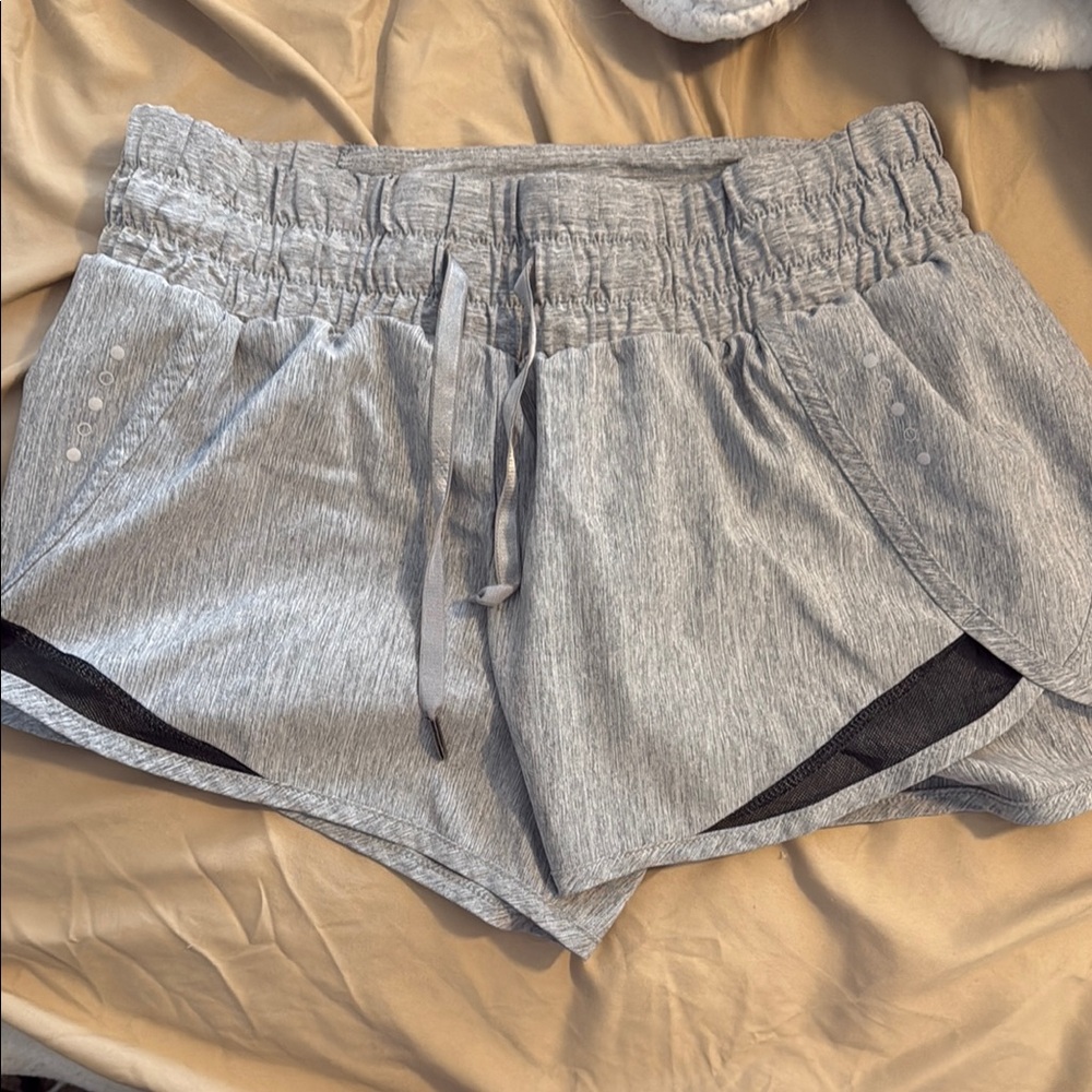 Amazon Essentials Gray Athletic Shorts with Elastic Waistband